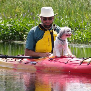 Kayaking with Rufus